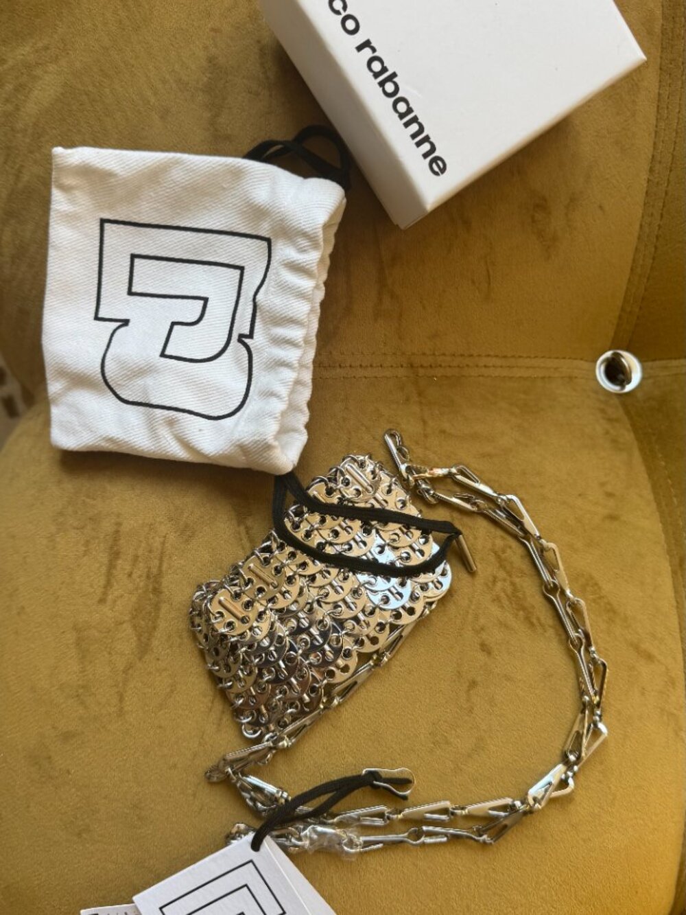 NWT - Paco Rabanne Silver Micro 1969 bag - Picture 4 of 5